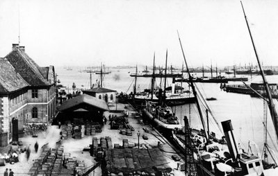 Copenhagen Harbour, c.1880 by Danish Photographer