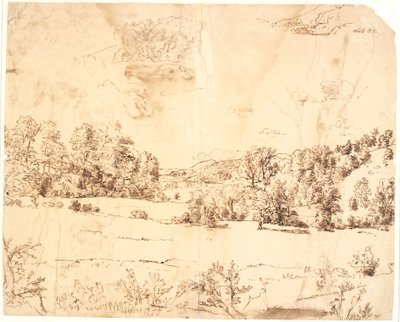 A Forest Meadow between Tree-Covered Hills by Dankvart Dreyer