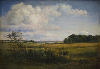 Landscape with Sunlit Clouds by Dankvart Dreyer