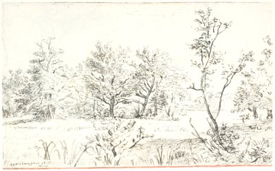 Landscape with Forest and Meadow by Dankvart Dreyer