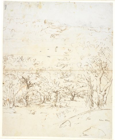 View Through a Forest to a Sound by Dankvart Dreyer