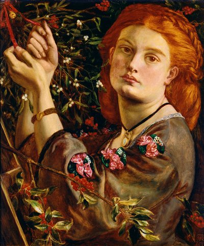 Hanging the Mistletoe, 1860 by Dante Gabriel Charles Rossetti