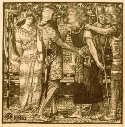 Joseph Accused before Potiphar by Dante Gabriel Charles Rossetti