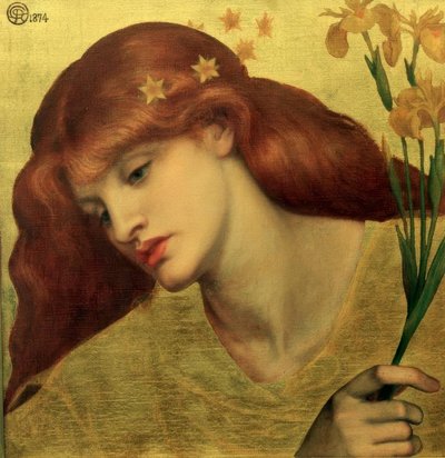 Sancta Lilias by Dante Gabriel Charles Rossetti
