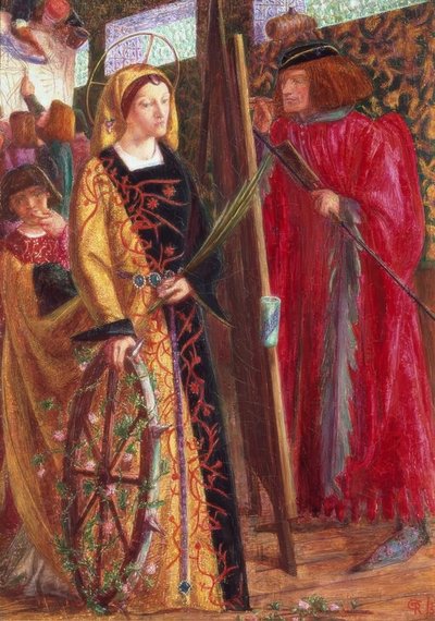 St. Catherine by Dante Gabriel Charles Rossetti