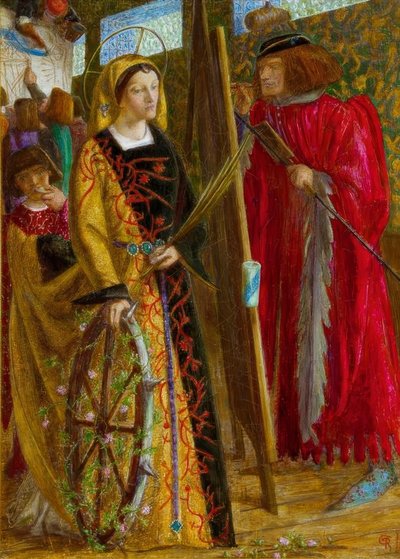St. Catherine by Dante Gabriel Charles Rossetti
