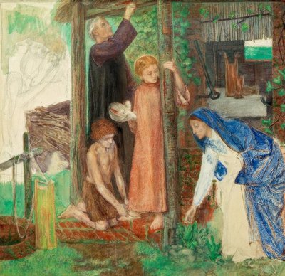 The Passover in the Holy Family by Dante Gabriel Charles Rossetti