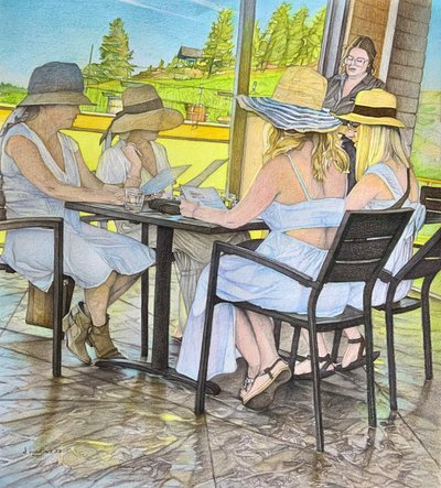 Ladies Who Lunch, 2023 by Darrell Windjack