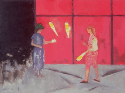 Jugglers at the Beaubourg by David Alan Redpath Michie