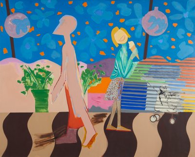 On the Ramblas by David Alan Redpath Michie
