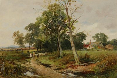 A Worcestershire Lane Scene by David Bates