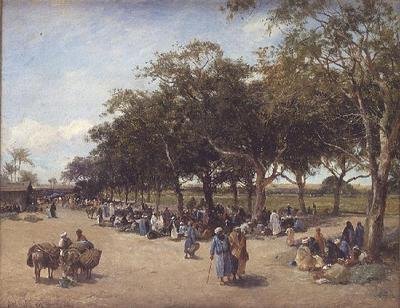 Beside the Highway to the Pyramids, Cairo by David Bates