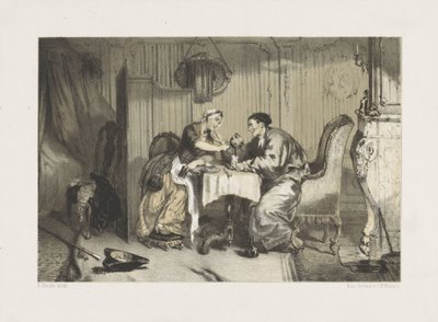 Man and Woman Drinking Coffee by David Bles