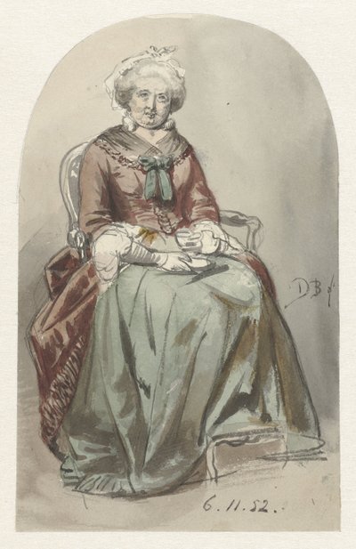 Seated Old Lady by David Bles