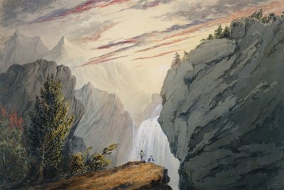 At the Waterfall by David Claypoole Johnston