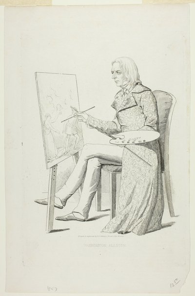 Washington Allston by David Claypoole Johnston