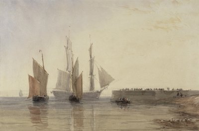 Entrance to Calais Harbour by David Cox