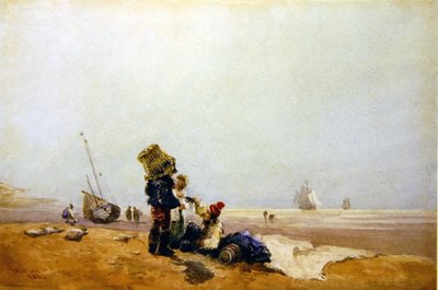 Fishermen on the Shore by David Cox