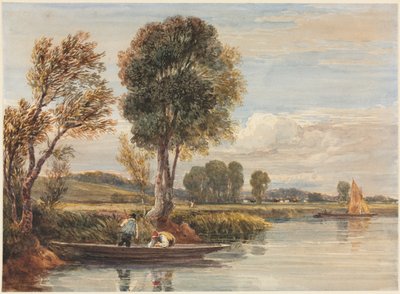 On the Thames, c. 1827-1829 by David Cox