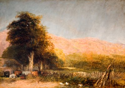 A Farm at Bettws-y-Coed, 1856 by David Cox the elder
