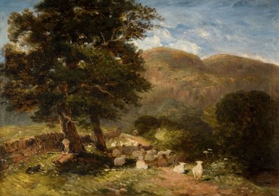 Tending Sheep, Bettws-y-Coed by David Cox the elder