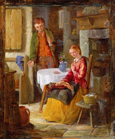 Flirtation, 1869 by David Hardy