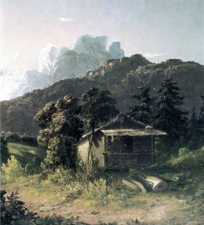 A House in the Adirondacks, 1851 by David Johnson
