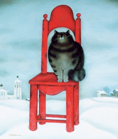Red chair by David Khaikin