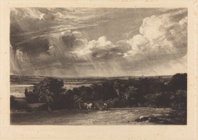 A Summerland by David Lucas after John Constable