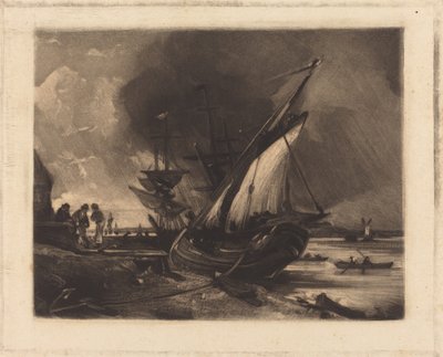 View on the Orwell by David Lucas after John Constable