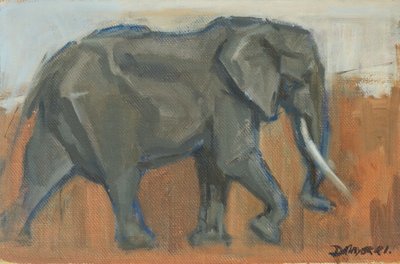Bull Elephant, 2019 by David Mayer