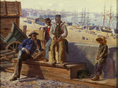 Black Boys on the Quayside by David Norslup