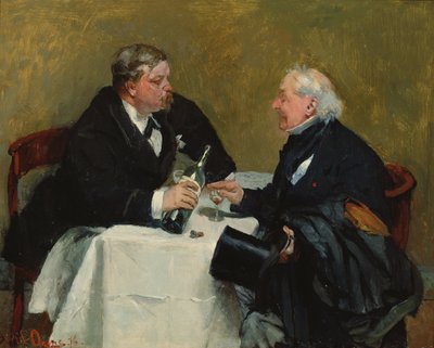 Refusing a Drink, 1876 by David Oyens