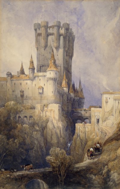 Alcazar, Segovia, Spain, 1836 by David Roberts