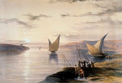 Boats on the Nile by David Roberts