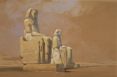Colossi, Thebes by David Roberts