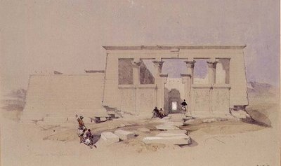 Temple at Wady Dabod, Nubia 1849 by David Roberts