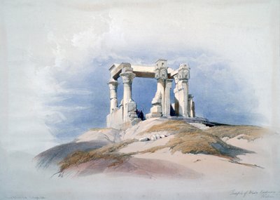 Temple of Wady Kardassy, Nubia by David Roberts