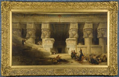 The Temple of Dendera, Upper Egypt by David Roberts