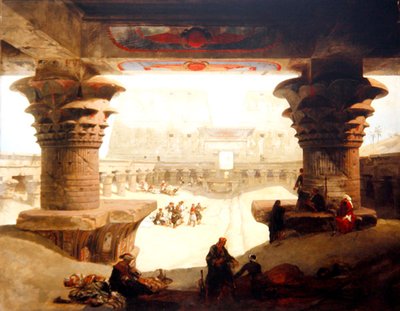The Temple of Edfou, Upper Egypt by David Roberts