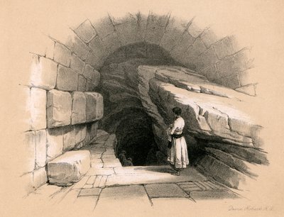 Upper fountain of Siloam by David Roberts