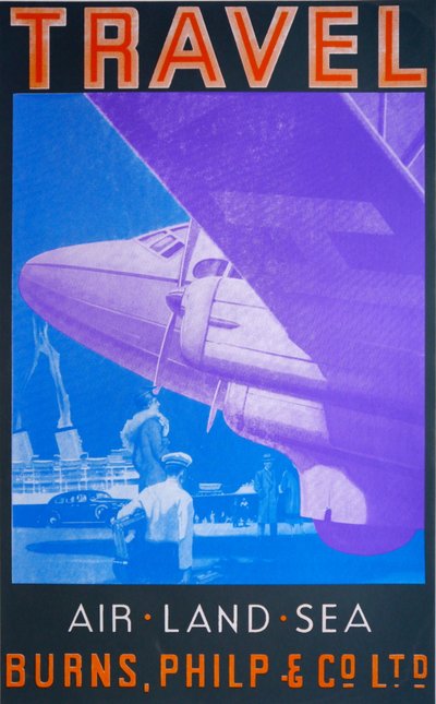 Travel: Air, Land Sea (Blue) by David Studwell