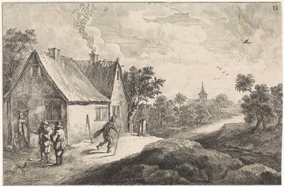 Peasant Hamlet with Figures by David Teniers (II)