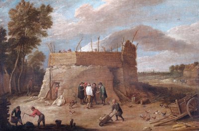 A Lime-Kiln with Figures by David Teniers II