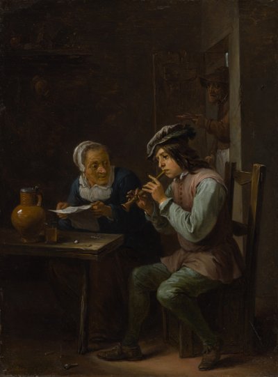 The Flageolet Player, 1635-40 by David Teniers II