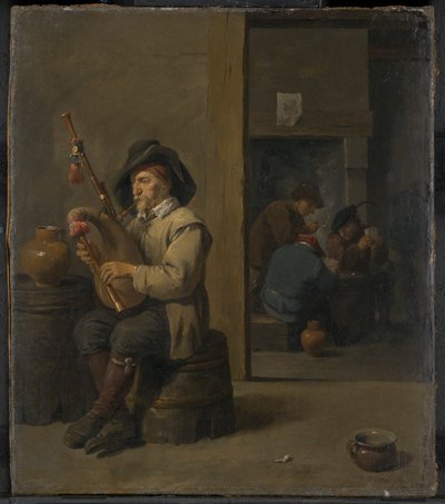 Bagpiper in an Inn by David Teniers the Younger