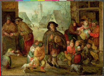 The Blind Hurdy Gurdy Player by David Vinckboons