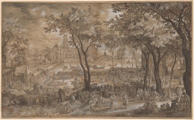 Venetian Party in a Chateau Garden by David Vinckboons