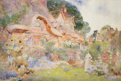 Watching the Pigeons, 1905 by David Woodlock