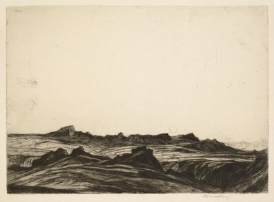 Arran Peaks by David Young Cameron